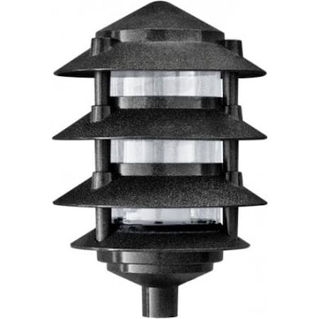 Dabmar Lighting D5405-B 6 X 3 In. 120V Incandescent Four Tier Pagoda Light - Black